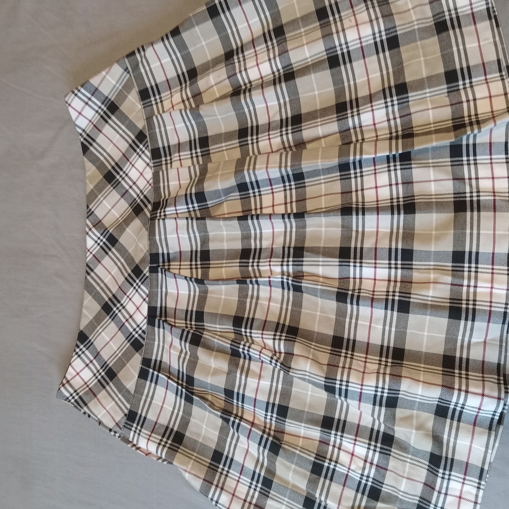 Women Plaid A-Line Skirt Size 10